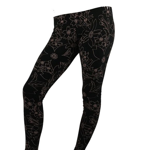 NEW Womens Small NIKE Leg A See Hawaiian II Print Leggings 823703-010 Black - Picture 1 of 5